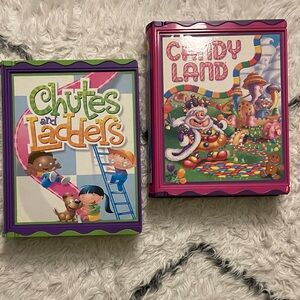 MB Book Edition Board Games - Candyland and Cutes and Ladders